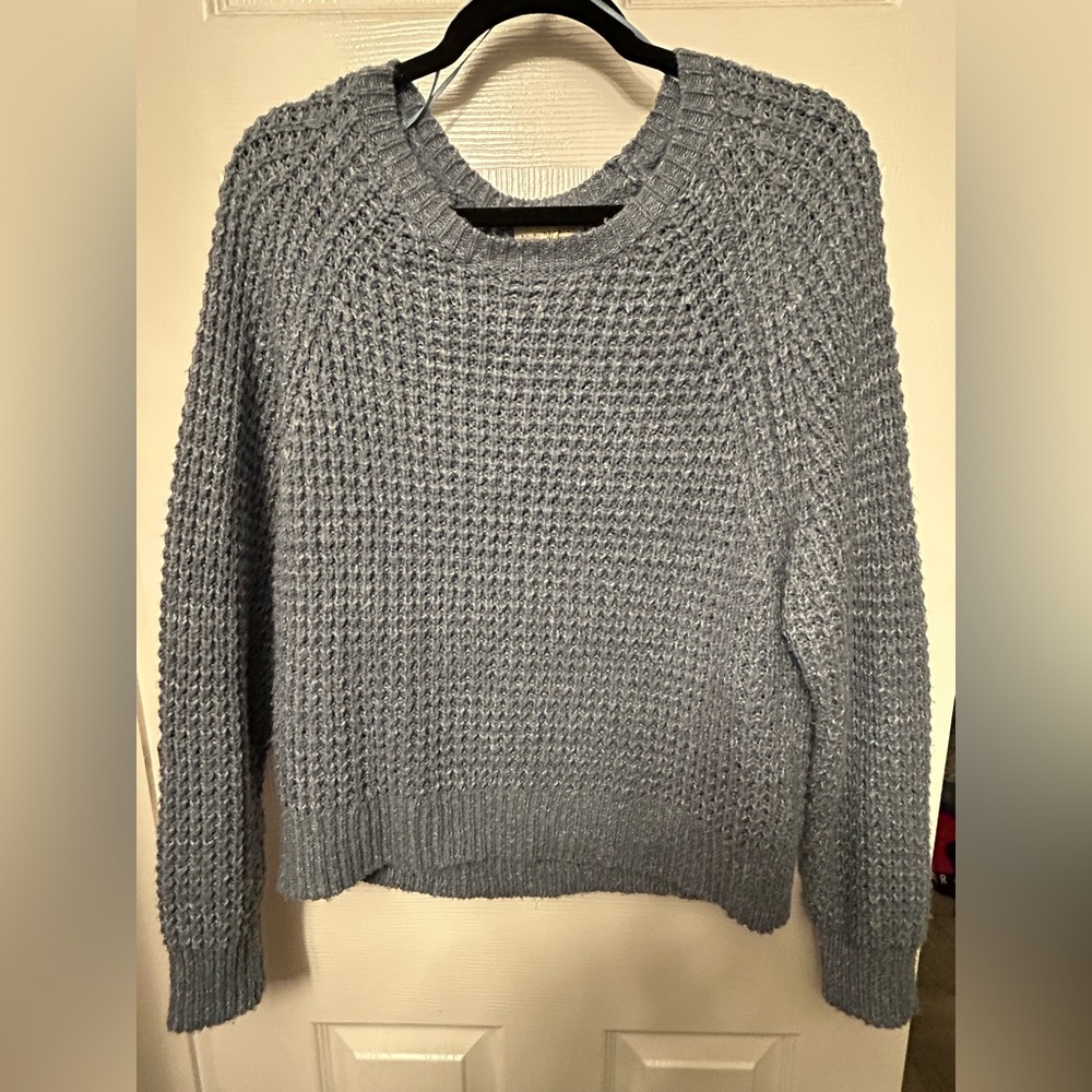 Cozy Blue Knit Sweater